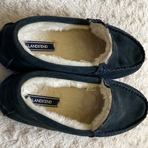 Boy’s Sz8 loafers- Navy Blue - Picture 3 of 4